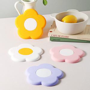 실리콘 냄비받침대 꽃 냄비받침 컵받침 식탁매트 덮개 4color