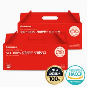 참앤들황토농원 NFC 100% 갈아만든 국산 토마토즙 (100ml x 30포) 2박스