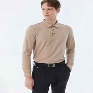 닥스 골프 남성 23FW [스테디셀러]에센셜 긴팔폴로티셔츠 (BEIGE) WGTS3D101I2