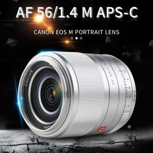 Viltrox-카메라용 대형 렌즈, 56mm, f1.4, 캐논 EOS M, M5, M10, M100, M200, M50, M6 용 대형 조리개, 자