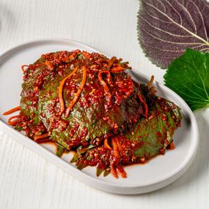 전라도 향긋한 매운땡초깻잎김치 청양고추 매콤 500g