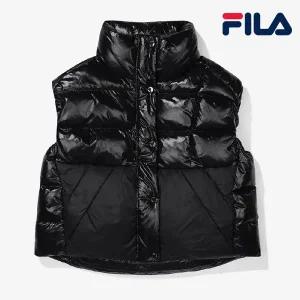 휠라 퀼팅 구스다운 패딩베스트 FS2DVF4161F BLK 패딩조끼