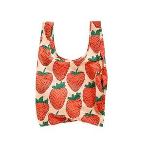 [바쿠백] 휴대용 장바구니 접이식 시장가방Strawberry