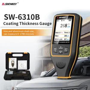 도막측정기 SNDWAY 코팅 두께 게이지 SW-6310B FE/NFE 0.1um/0-1700 자동차 페인트 필름 테스터 도구