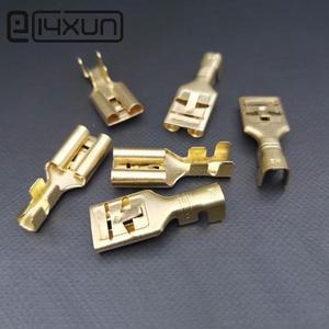 9.5mm 암 압착 단자 고전류 자동차 커넥터 스페이드 2-4mm2 케이블용 10 개