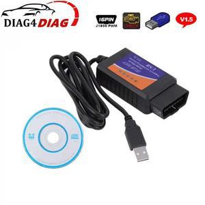 튜닝용품 게이지 ELM327 V 1.5 USB 인터페이스 진단 코드 OBD2 스캐너
