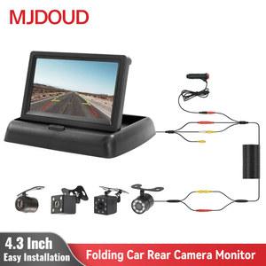 화물차 후방카메라 MJDOUD 접이식 인치 자동차 모니터 후면보기 카메라 포함 TFT LCD HD 화면 주차용 쉬운 설치 백업