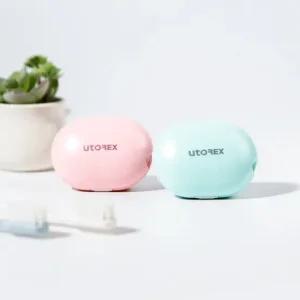 포켓형 UV-C 무선 휴대용 칫솔살균기 에그팝블루 에그팝핑크 1+1