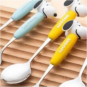 키즈키즈 스누피 피규어 숟가락 옐로우C02437