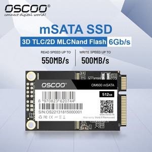 OSCOO 하드 디스크 mSATA SSD 울트라북 노트북용 128GB