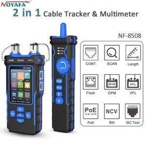 [ 신규] NF-8508 네트워크 케이블 테스터 LAN 광 파워 미터 LCD 디스플레이 측정 길이 와이어 맵 추적기
