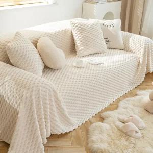 모던 부드러운 극세사 소파커버 230x180cm/블랭킷 선물 돗자리 테이블 카페트 전체 쇼파카바 팔걸이 세탁