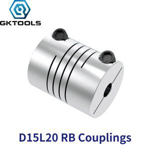 알루미늄 샤프트 커플링 커플 CNC D15L20 보어 15X20MM 스테퍼 모터 프린터 3D 라우터 커플러 8MM 커넥터