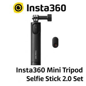 인스타360 미니 삼각대 셀카봉 2.0 세트 | 및 블루투스 리모컨이 포함된 소형 확장형 폴 X5 X4 X3 GO 3S RS