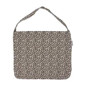 EMIS LEOPARD CORDUROY ECO BAG-CREAM