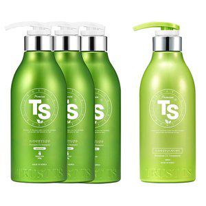 [TS트릴리온]프리미엄 TS 샴푸 500gx3개+프리미엄 TS 트리트먼트 500ml