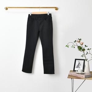(S-2XL 숏/기본/롱 3단 기장) 여성 블랙진 청바지 키작녀 히든밴딩 하이웨스트 8부 9부 스판 일자 빅사이즈