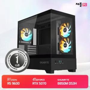 AMD 라이젠5-6세대 9600 B850M DS3H RTX 5070 EAGLE OC SFF D7 12GB NVIDIA STUDIO N03