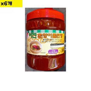 [XBH7II3P_47]식자재 춘향이 쫄면장 2Kg x6개 쫄면양념장