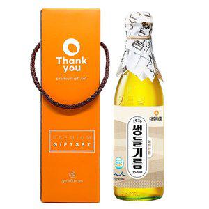 [대현상회]50년전통대현상회 볶지않은 생들기름 350ml [선물박스포장]
