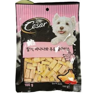 시저 딸기, 바나나와 우유 슬라이스 100g x 2개 49856