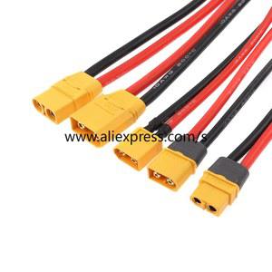 RC 배터리 충전기 암수 익스텐션 케이블 와이어 커넥터 18 AWG 12AWG 16AWG10AWG XT60 XT90 EC5 플러그 10cm 20cm 30cm