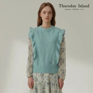 [Thursday Island] 여성 언발 셔링 베스트(T212MVT135W)