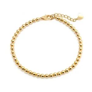 [비앤비골드] 14K/18K 하트참 3.5mm 하프볼체인 팔찌 NPB27361