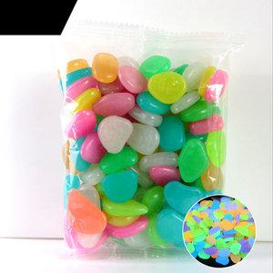 큰 야광돌 혼합색 1kg 정원장식 수조장식 수조셋팅 어항레이아웃