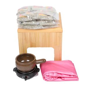 [하트한방좌훈] 원목 하트쿠션형의자 가루형 set