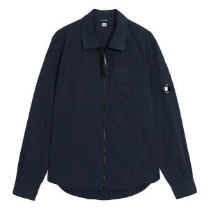 [CP COMPANY] 개버딘 집업 셔츠 자켓 네이비 (14CMSH158A 002824G 888)