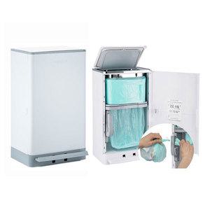 최신상 매직캔 휴지통 오토실링 히포II (HIPPO) 27L 화이트 그레이 MH280WGA
