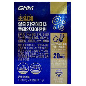 GNM자연의품격 초임께 알티지오메가3 루테인지아잔틴30캡슐x 6박스