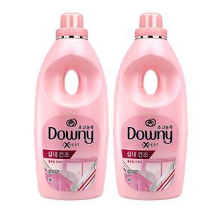 다우니 섬유유연제 초고농축 실내건조 플로럴프레시 1L X 2개 / 고농축