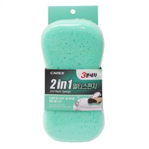 셀프 세차 카렉스 2in1 2중 멀티 스펀지 워싱 패드 타이어 휠  빅사이즈 부드러운 거친 양면