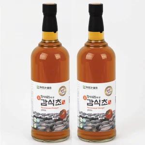 자연과발효 6년숙성 1 리터 감식초2병+푸어러1개