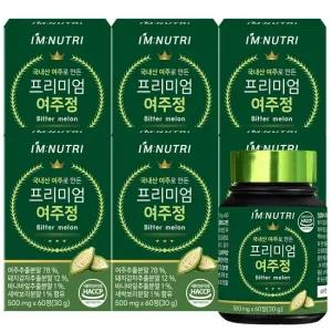 아임뉴트리 프리미엄 여주정 국내산 여주추출분말 60정 6박스