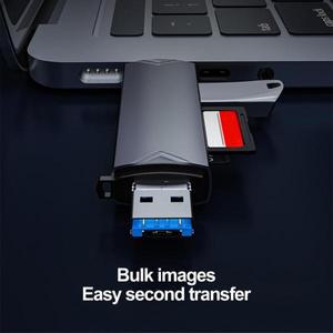 유용한 드라이버 프리 SDTF 카드 지지대 OTG 카드 리더기 5Gbps 메모리 카드 리더기 휴대 전화 액세서리