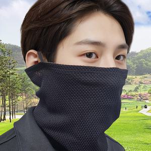 국산 자외선차단 귀걸이 와플메쉬 쿨마스크- 골프 자전거 운동 스포츠 낚시 마스크 얼굴햇빛가리개