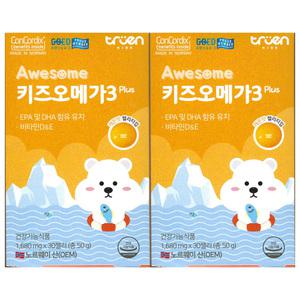 어썸키즈 키즈 오메가3 플러스 1680mg x 30개입 2개 / 써클