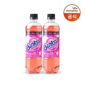 [광동제약]썬키스트 제로 자두자몽 소다 600ML 24개