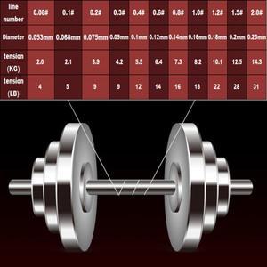 50m 얇은형 와이어 직경 낚싯줄 0.06-0.23mm 4 꼰 초강력 일본 멀티 필라멘트 PE 라인 플로팅