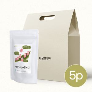 서울오두막 티백 5종 선물세트 삼각티백 100개입 