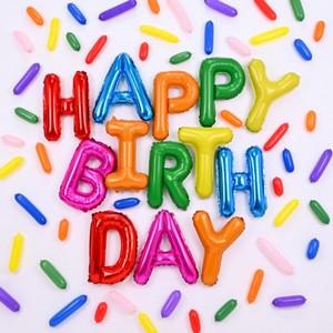 요술풍선파티세트 레인보우 생일컬러풀