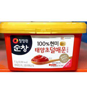 순창 안매운 태양초고추장 골드 현미고추장 1kg