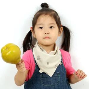 AMGS14 거즈 리프베이지/베이비빕/턱받이/스카프빕/아기/스카프/스카프빔/아동/손수건/면스카프빕/어린이