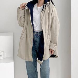 여자 캐쥬얼 콘트라스트 가을아우터 점퍼