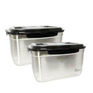 [기타]키친아트 스텐304 대용량 김치통12L-2개
