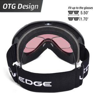 스포츠 스키용품 HUBO SPORTS OTG 스키 스노우 고글 UV 보호 듀얼 렌즈 흐림 방지 남성 여성 Bbrose