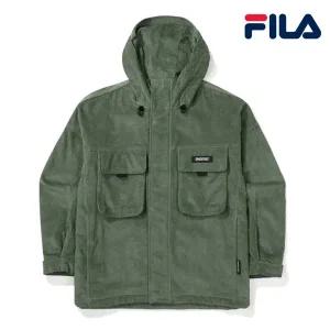 [휠라]휠라 공용 코듀로이 후드 바람막이 FS2JKF4132X DTG 바람막이